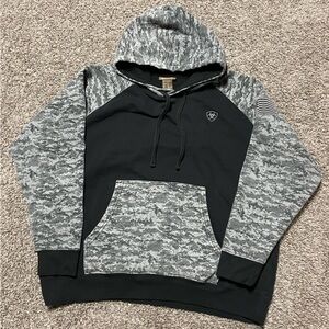 Ariat Black and Gray Men's Hoodie